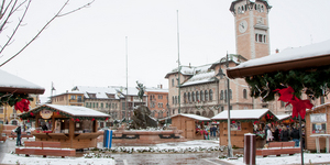Neve mercatini di natale asiago piazza