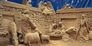 Presepe di sabbia chiara