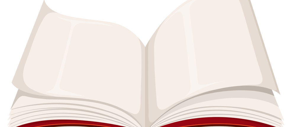 Vector a blank open book