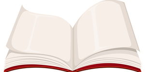 Vector a blank open book